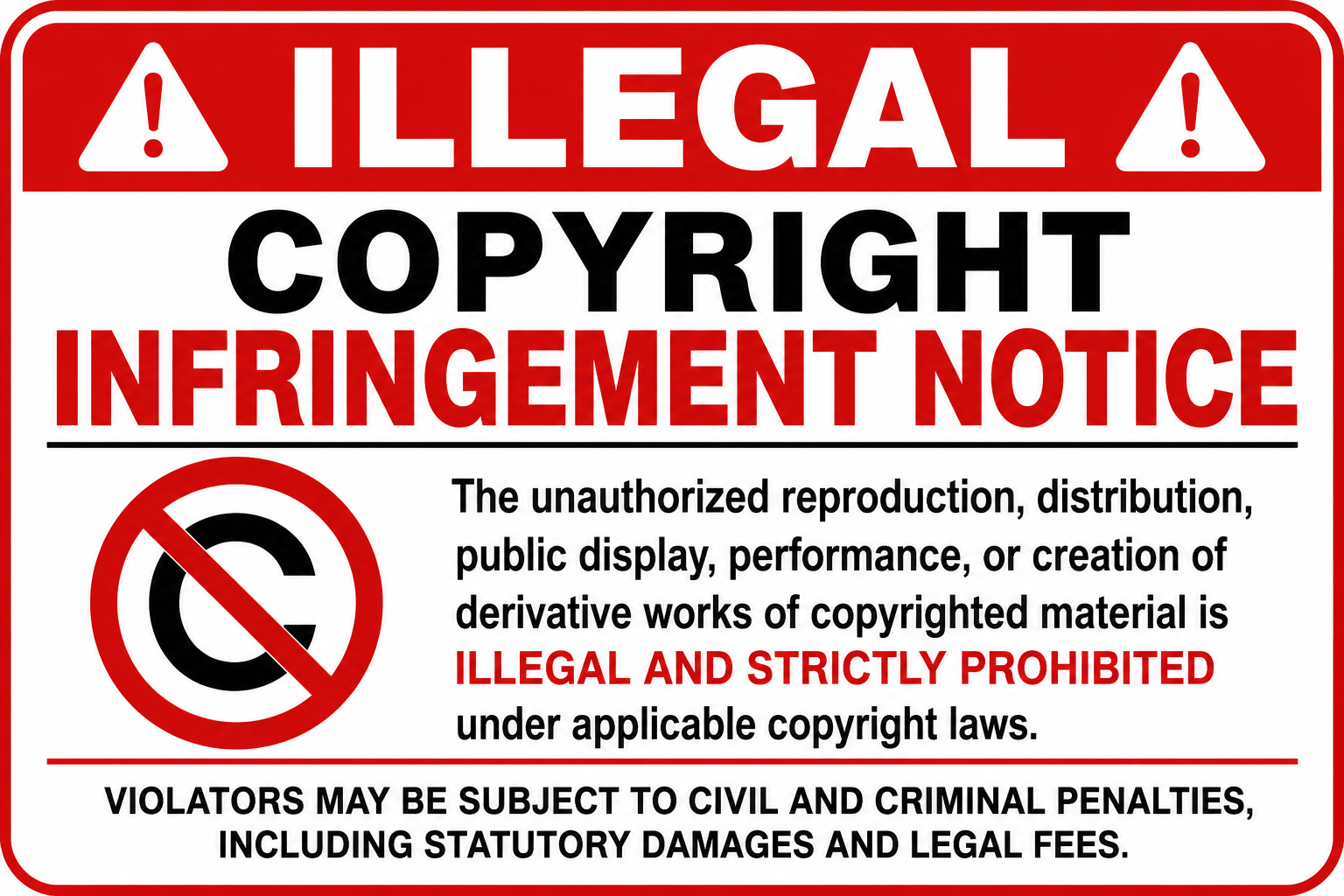 Copyright Infringement Image